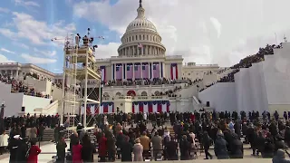 WEB EXTRA: Lady Gaga Sings National Anthem At Inauguration Ceremony