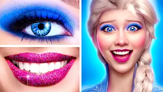 From Nerd to Popular Elsa! Frozen Extreme Makeover