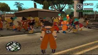 Watch the strongest character in the legendary Dragon Ball Z Goku in Grand San Andreas mod DBZ