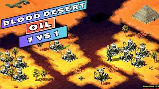 Red Alert 2 - 7 Vs 1 - Map Full Of Treasures - Yuri's Revenge