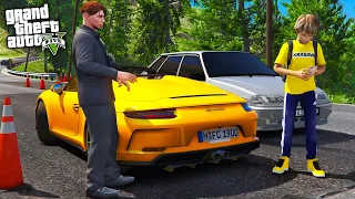 РЕАЛЬНАЯ ЖИЗНЬ В GTA 5 - ОПЕР ВИТЬКА УГНАЛ МОЙ ПОРШ ИЗ ПОНТАРЕНДЫ И ПОПАЛ В АВАРИЮ! ДЖЕРЕМИ 🔥