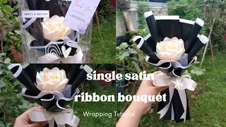 How to wrap "Single Satin Ribbon Bouquet"/Kath Ideal