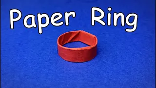 كيف تصنع حلقة من الورق | خاتم اوريغامي