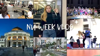 Nazarbayev University vlog #3 | party в стиле 80х, экзамены, тхэквондо, getting my life together