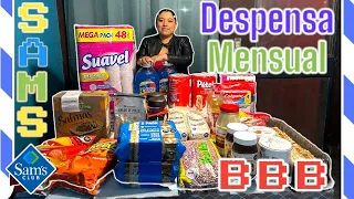 Despensa mensual en Sam’s club zorro abarrotero y tiendas 3b✅#despensa #compras #ahorro