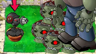 DOOM-GATLING PEA vs 2 ZOMBOSS vs ALL ZOMBIES - Plants vs Zombies