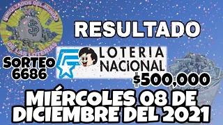 RESULTADO LOTERIA NACIONAL SORTEO #6686 DEL MIÉRCOLES 08 DE DICIEMBRE DEL 2021 /LOTERÍA DE ECUADOR/