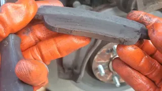 Fix a stuck Frozen brake caliper on Hyundai Sonata Doing a Front Brake Job