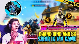 Dhanu Dino And SK Sabir Boss  in My Game 😱 Gone Wrong 🤬 in Telugu  | Dhanush FF Gamer |