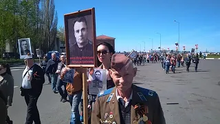 Шествие Бессмертного Полка в Нижнем Новгороде. 9 мая 2018 год.