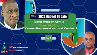 Budget Debate Day 2 - Government of Montserrat