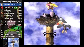 Donkey Kong Country 2 speedrun 102% 1:29:49