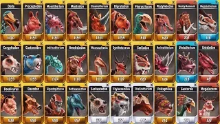 ALL MAX LEVEL 40 GLACIERS - Jurassic Park Builder