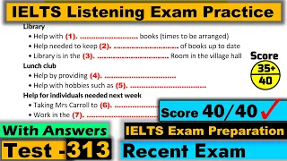 IELTS Listening Practice Test 2023 with Answers [Real Exam - 313 ]