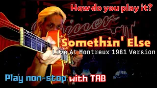 【ロカビリー】How to play "Somethin' Else (Live At Montreux 1981)" - Stray Cats -（With TAB）【rockabilly】