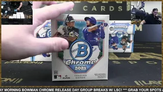 2021 Bowman Chrome Baseball Hobby 12 Box Case Break #3