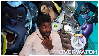 Reacting to  Every Overwatch Animated shorts Part 1