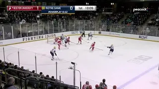 Boston U at Notre Dame | Highlights | Big Ten Hockey | Oct. 20, 2023