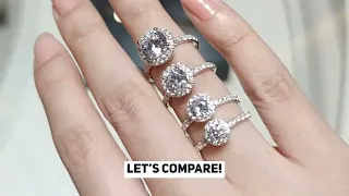 Diamond Engagement Ring Comparison: Halo VS No Halo (Solitaire)