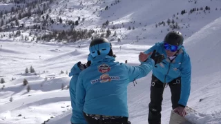 Tentative de record du monde de vitesse en VTT sur neige - Répétition générale