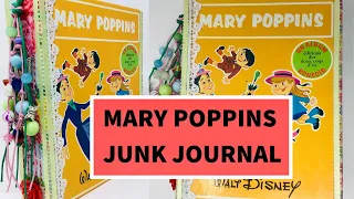 (SOLD) Mary Poppins Junk Journal in my Etsy shop, Junk Journal using Old Book #junkjournal