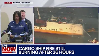 Deadly cargo ship fire: Coast Guard honors firefighters killed |LiveNOW from FOX