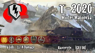 WoT Blitz T-2020 - 6 Kills 5,6k Damage Replay - wotblitzreplays.com