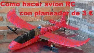 How to convert EPP glider into twin-engine radio control two channel airplane. RC