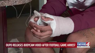 OU PD releases bodycam video after football game arrest