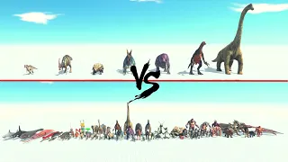 Herbivore Dinosaurs Vs All Units ARBS | Animal Revolt Battle Simulator