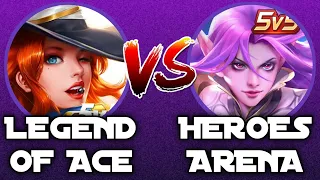 Legend Of Ace Vs Heroes Arena | Heroes | Stickers | Gameplay FHD | Legend Of Ace | Heroes Arena