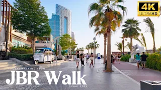 Walking in Dubai’s ‘JBR Walk’ From Evening Till Night | Dubai Travel Guide 4K HDR