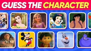 Watch This the BEST DISNEY Quiz Game! How Many DISNEY CHARACTERS Can You Guess? 🏰