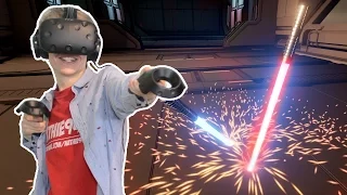 LIGHTSABER FIGHT TRAINING IN VIRTUAL REALITY! | Lightblade VR (HTC Vive Gameplay)