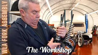 How to assemble the springer front forks - Harley Davidson WLA / ep192