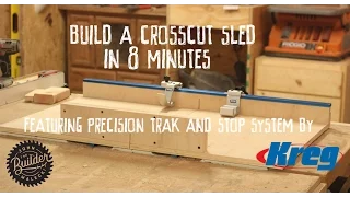 How To Make an Easy Table Saw Cross Cut Sled | 8 Minute Video