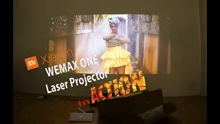 First run - in full daylight ☀ Xiaomi WEMAX ONE MJJGYY01FM 📽 Laser Projector