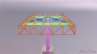 Construction animation of Gas station