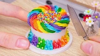 1000+ Collection Mini Bakery’s Cake: Easy Miniature Cake Decorating Ideas - Rainbow Chocolate Cake