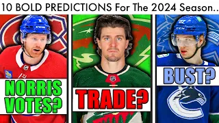 10 BOLD PREDICTIONS For The 2023-24 NHL Season... (Hockey Rankings & Habs/Jets/Canucks Trade Rumors)