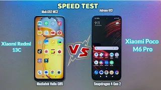 Xiaomi Redmi 13C VS Xiaomi Poco M6 Pro Performance Test & Comparison