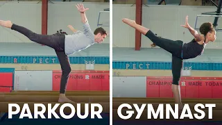 Parkour Experts Try to Keep Up With Gymnasts | SELF