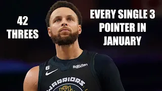 All 42 3s Stephen Curry’s Made in January 2023
