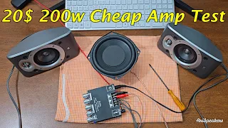 200w 2.1 Cheap Wuzhi ZK-MK21 Amplifier Testing with Creative Woofer & JBL Satellites