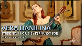 Vera Danilina plays Etude No. 11 Op. 6 by Fernando Sor on a 2022 Zbigniew Gnatek Classical Guitar