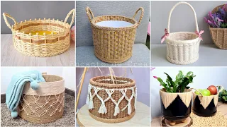 6 Manualidades con Reciclaje ♻️ Diferentes Ideias de Cestas Pequenas - DIY Decoração 2022 .