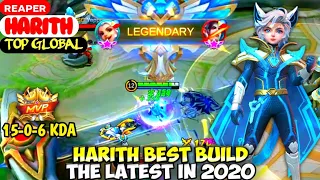 HARITH BEST BUILD IN 2020 | TOP GLOBAL HARITH ʀᴇᴀᴘᴇʀ - MOBILE LEGENDS