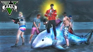 GTA V Online - CAZADORES DE TIBURONES RETRASADOS XDDDD - NexxuzHD