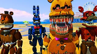 КТО УКРАЛ КОШМАРНЫХ АНИМАТРОНИКОВ? Приключения ГТА 5 МОДЫ GTA 5 MODS FNAF Анимация ФНАФ Multi Pulti