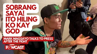 Ito Hiling ko kay God | Mark Magsayo Interview with Press after Magsayo vs Russell